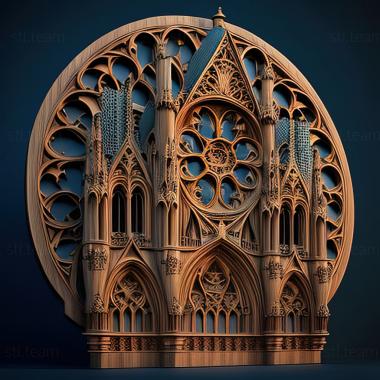 3D model st notre dame (STL)